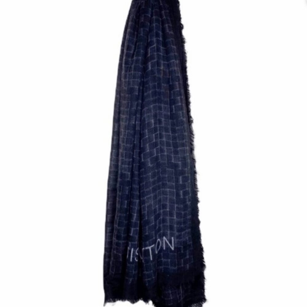 Louis Vuitton Silk & Cashmere Etole Damier Oversized Scarf 80" x 54" - Picture 9 of 9